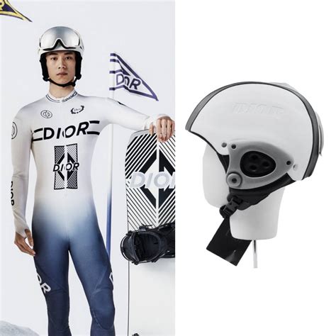 christian dior ski helmet|DIOR AND LEWIS HAMILTON Ski Helmet with Visor.